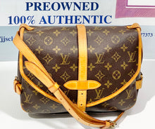 Load image into Gallery viewer, AUTHENTIC Louis Vuitton Saumur 30 Monogram Crossbody PREOWNED (WBA516)