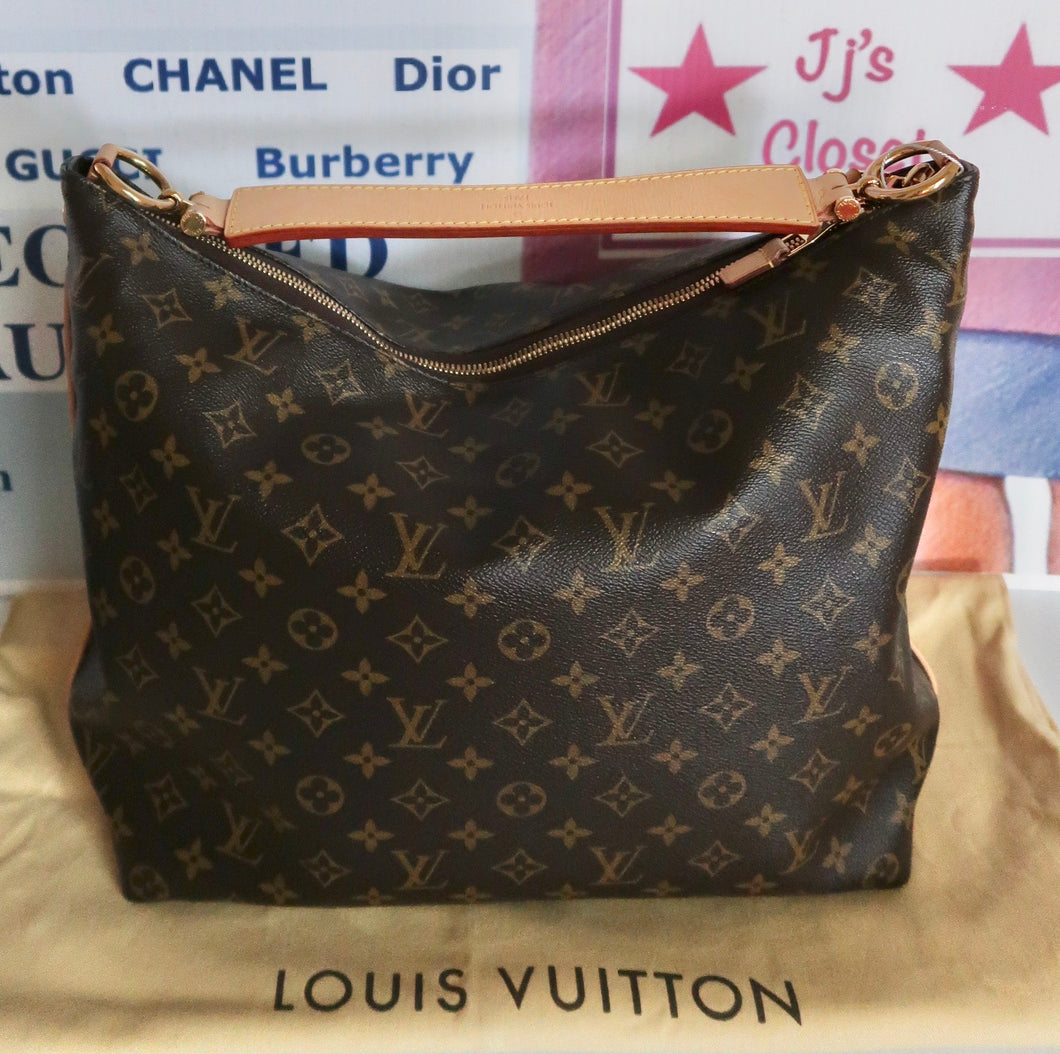 AUTHENTIC Louis Vuitton Sully Monogram MM PREOWNED (WBA202)