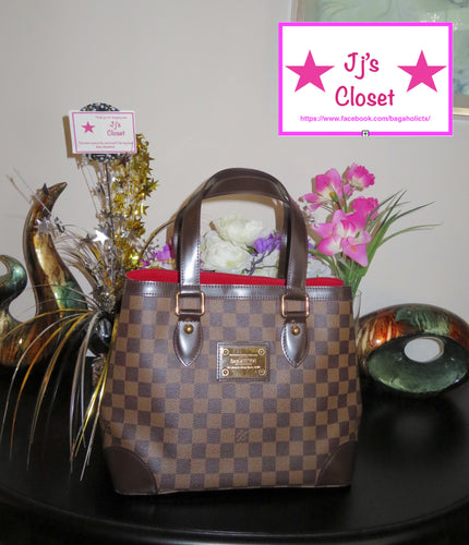 AUTHENTIC Louis Vuitton Hampstead Damier Ebene PM Preowned