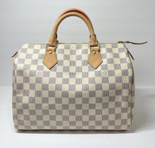 Load image into Gallery viewer, AUTHENTIC Louis Vuitton Speedy 30 Damier Azur PREOWNED (WBA421)