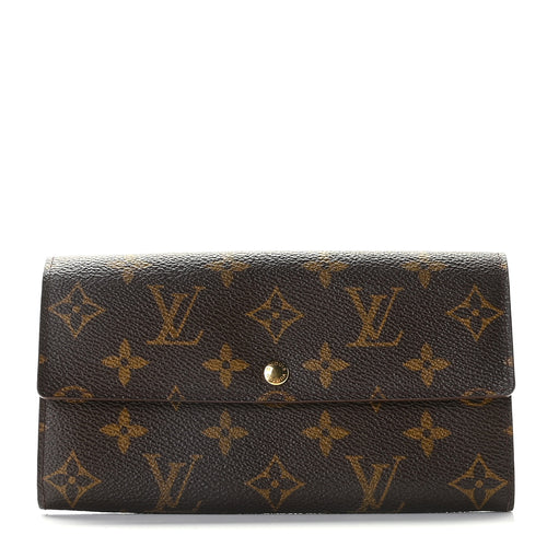 AUTHENTIC Louis Vuitton Sarah Wallet Monogram PREOWNED (WBA603)