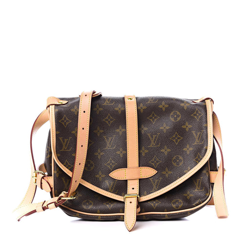 AUTHENTIC Louis Vuitton Saumur 30 Monogram Crossbody PREOWNED (WBA511)