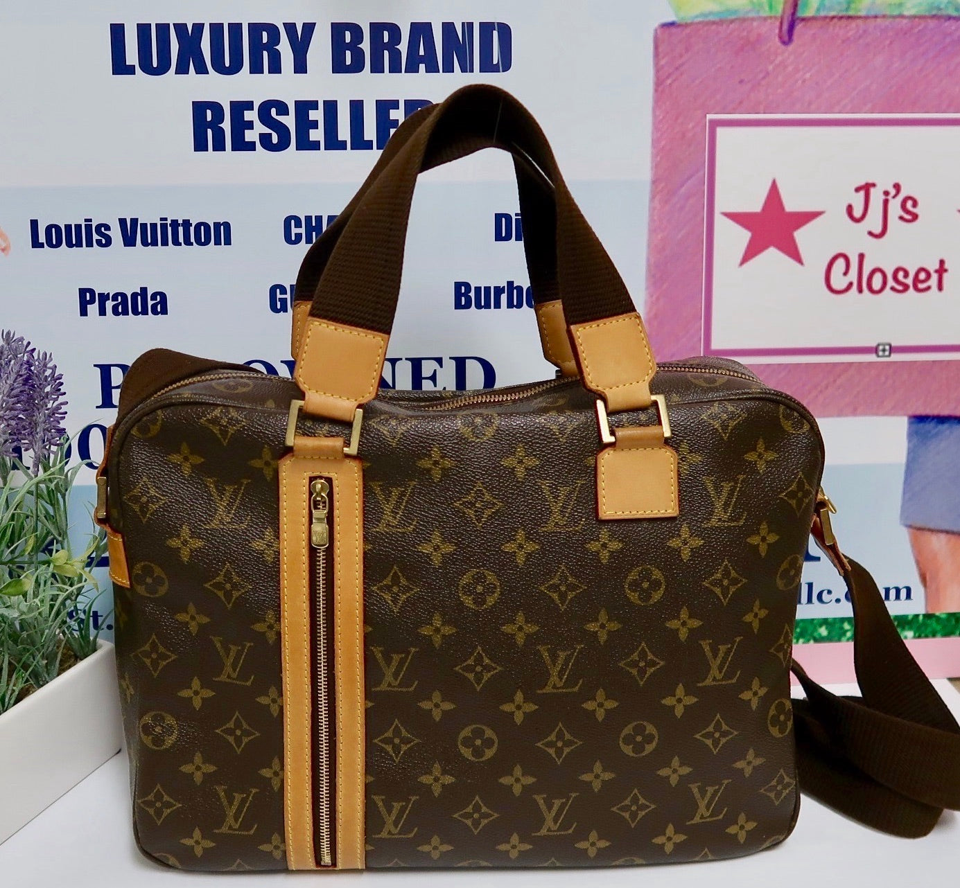 Pre-owned Louis Vuitton 2008 Sac Bosphore Tote Bag In Brown