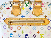 Load image into Gallery viewer, AUTHENTIC Louis Vuitton Alma White Monogram Multicolor PM PREOWNED (WBA273)