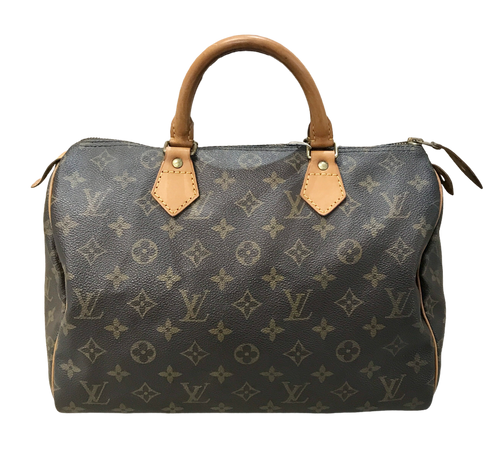 AUTHENTIC Louis Vuitton Speedy 30 Monogram PREOWNED (WBA595)