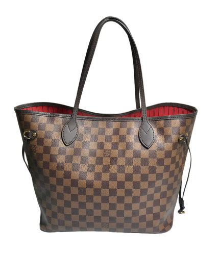 AUTHENTIC Louis Vuitton Neverfull Damier Ebene MM PREOWNED (WBA760)