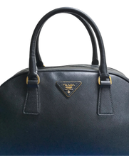 Load image into Gallery viewer, AUTHENTIC Prada Back Saffiano Bowler Bag PREOWNED (WBA762)