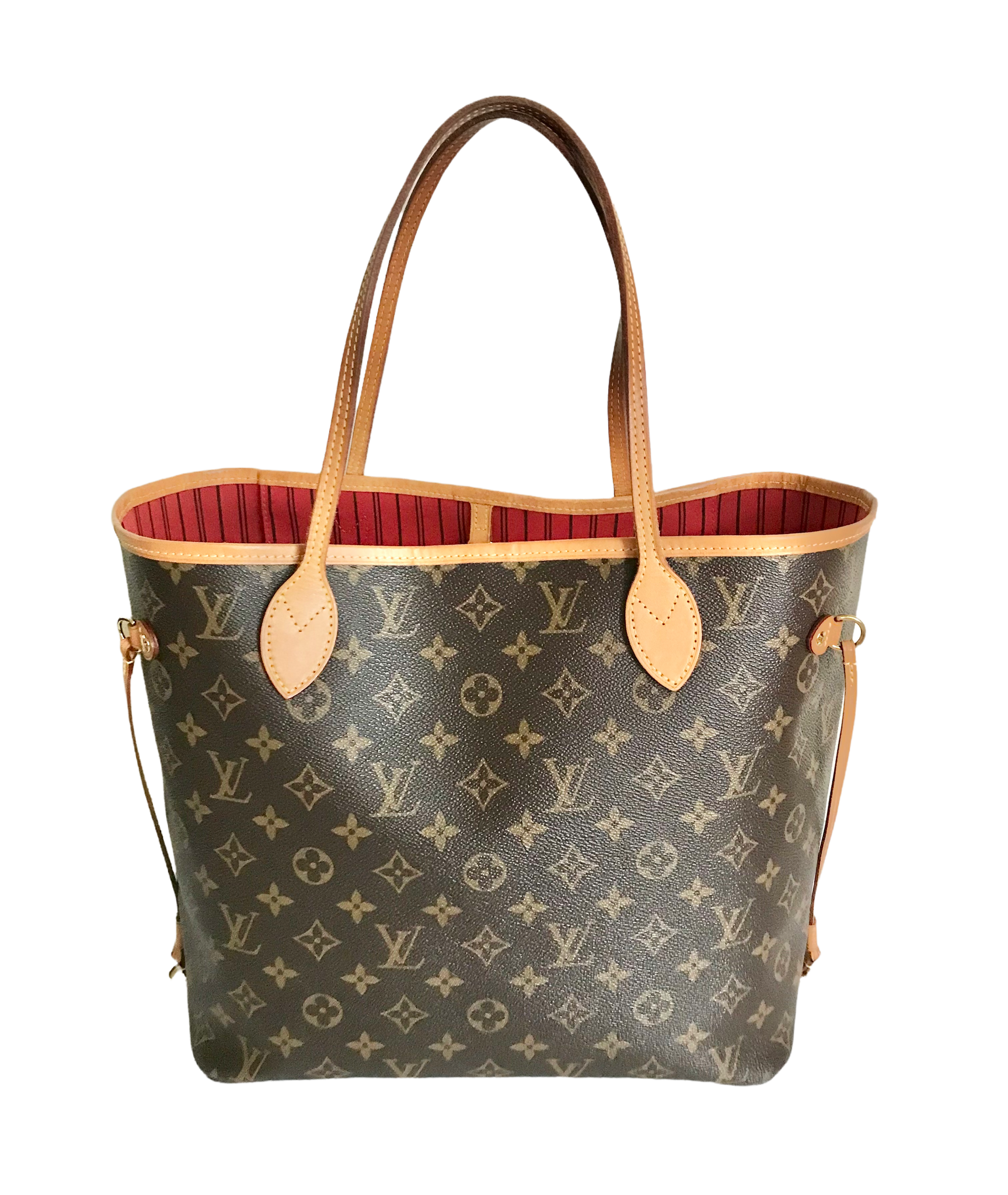 Louis Vuitton Neverfull MM Monogram Cherry – Luxi Bags
