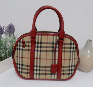 AUTHENTIC Burberry Orchard Red PREOWNED (WBA119)