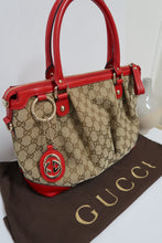 Load image into Gallery viewer, AUTHENTIC Gucci GG Canvas Sukey Top Handle CB PREOWNED (WBA123)