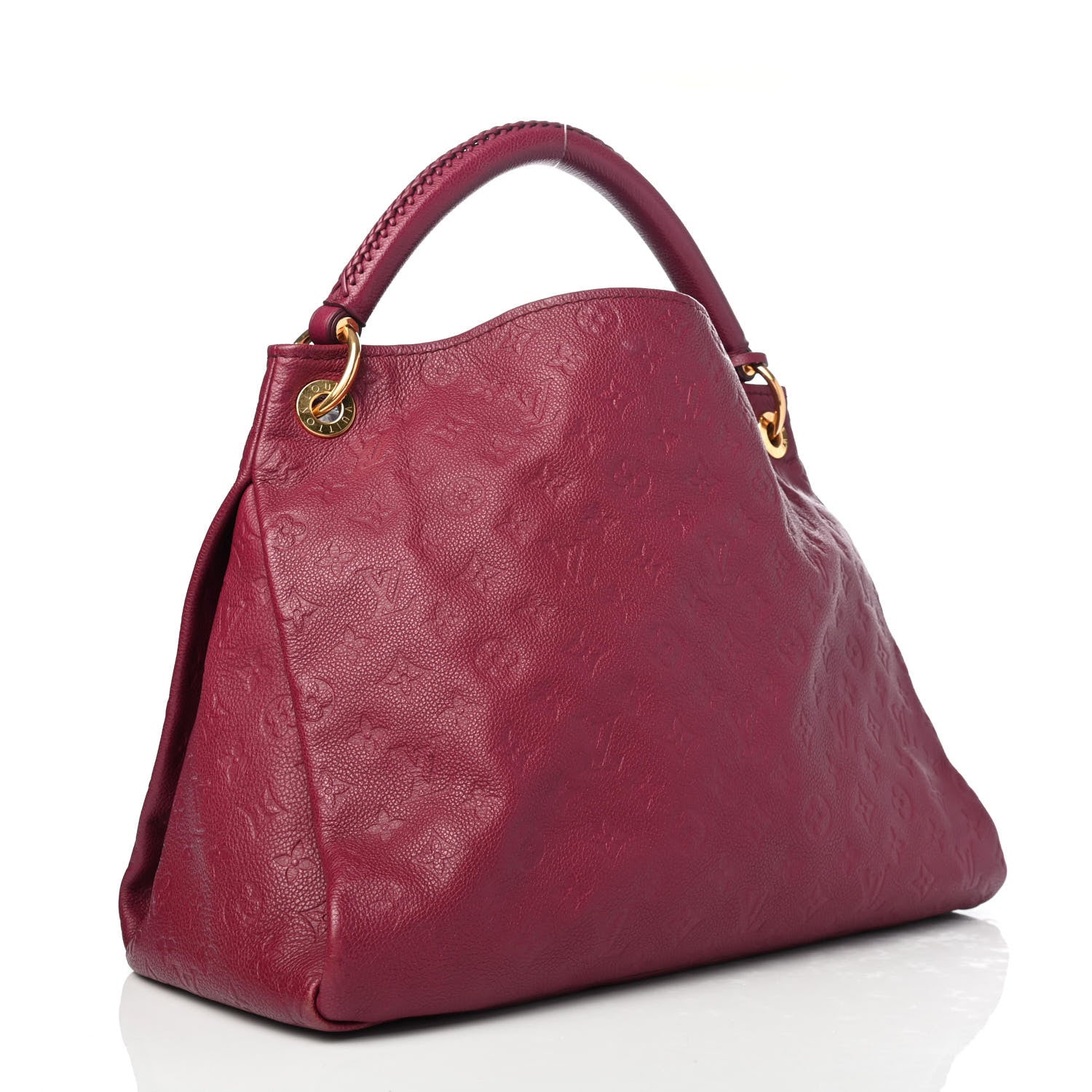 Louis Vuitton Artsy Shoulder Bag MM Burgundy Leather