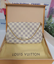 Load image into Gallery viewer, AUTHENTIC Louis Vuitton Favorite MM Damier Azur PREOWNED (WBA141)