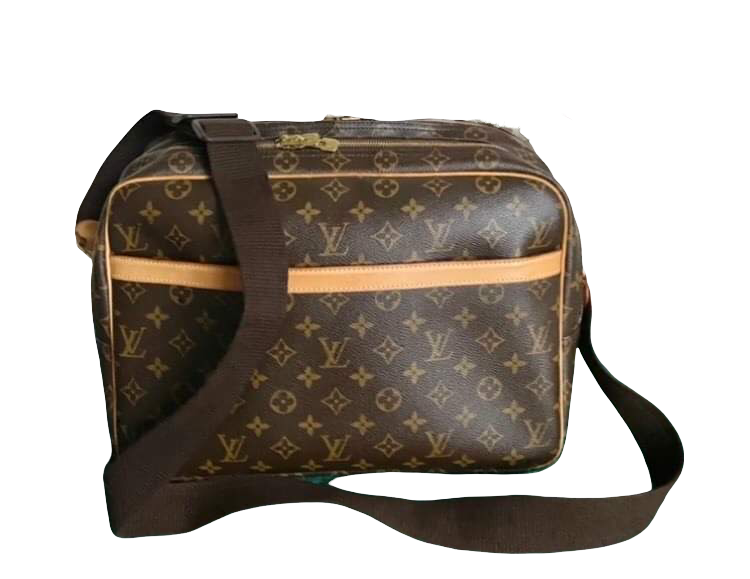 Louis+Vuitton+Reporter+Shoulder+Bag+GM+Brown+Canvas for sale