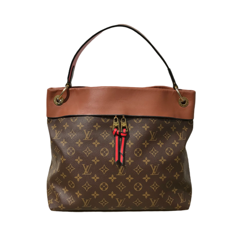 AUTHENTIC Louis Vuitton Tuileries Hobo Caramel PREOWNED (WBA835)