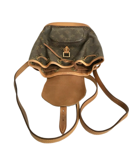 AUTHENTIC Louis Vuitton Montsouris Monogram PM Backpack PREOWNED (WBA841)
