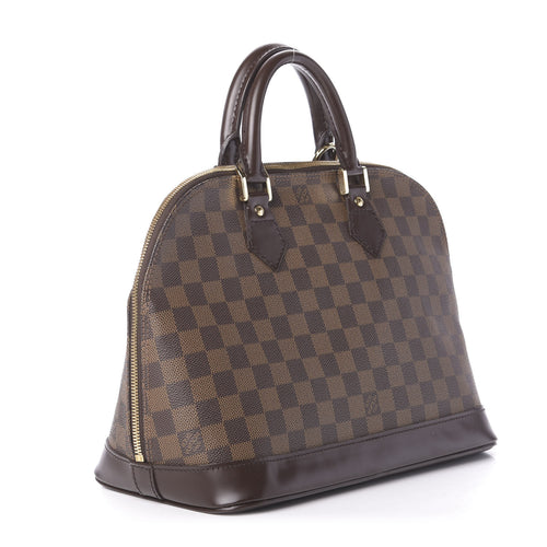 AUTHENTIC Louis Vuitton Alma Damier Ebene PM PREOWNED (WBA493)