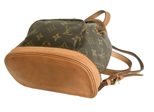 AUTHENTIC Louis Vuitton Montsouris Monogram PM Backpack PREOWNED (WBA843)