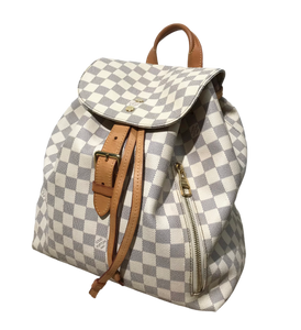 LOUIS VUITTON N41578 Sperone Backpack Bag Damier Azur Canvas Used