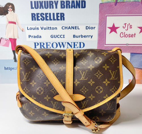 AUTHENTIC Louis Vuitton Saumur 30 Monogram Crossbody PREOWNED (WBA385)