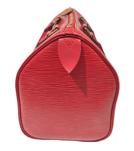 Louis Vuitton, Bags, Louis Vuitton Speedy 25 Epi Leather Top Handle Bag