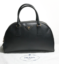 Load image into Gallery viewer, AUTHENTIC Prada Back Saffiano Bowler Bag PREOWNED (WBA762)