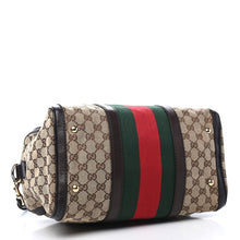 Load image into Gallery viewer, AUTHENTIC Gucci Boston Dark Brown Vintage Web PREOWNED (WBA601)