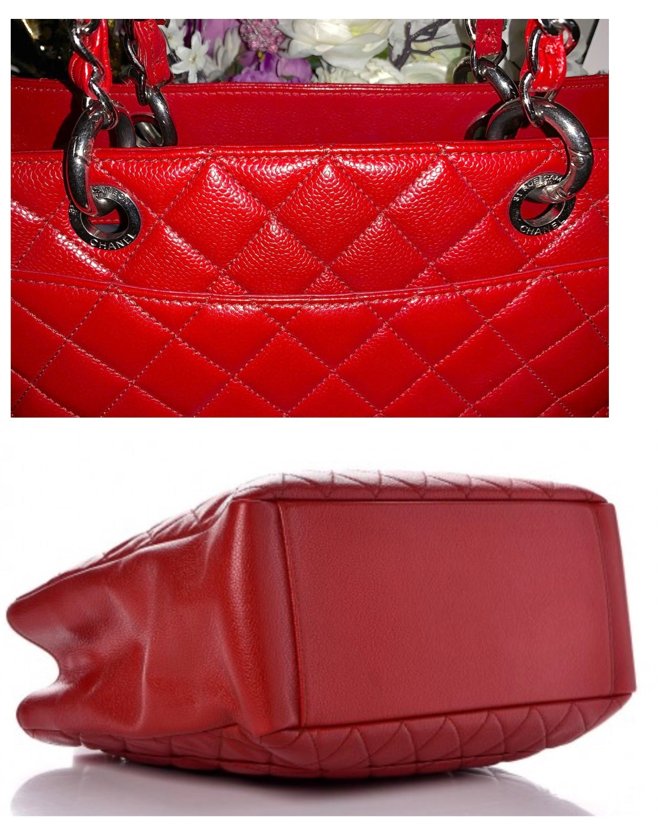 AUTHENTIC Chanel GST Red Caviar PREOWNED