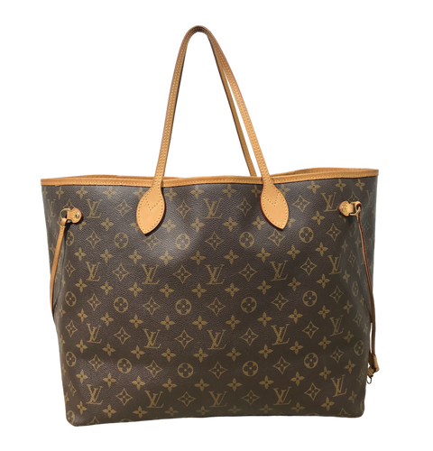 AUTHENTIC Louis Vuitton Neverfull Monogram Beige GM PREOWNED (WBA918)