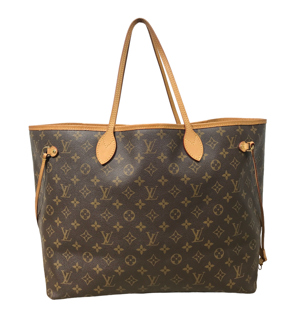 Louis Vuitton, Bags, Sold Louis Vuitton Neverfull Mm Monogram Beige