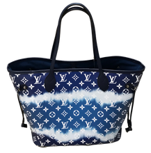 Load image into Gallery viewer, AUTHENTIC Louis Vuitton Neverfull Monogram Escale Blue MM PREOWNED (WBA707)