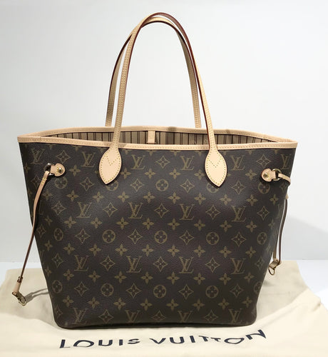 AUTHENTIC Louis Vuitton Neverfull Monogram MM PREOWNED (WBA543)