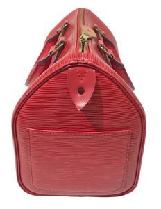Louis Vuitton, Bags, Louis Vuitton Speedy 35 In Red Epi