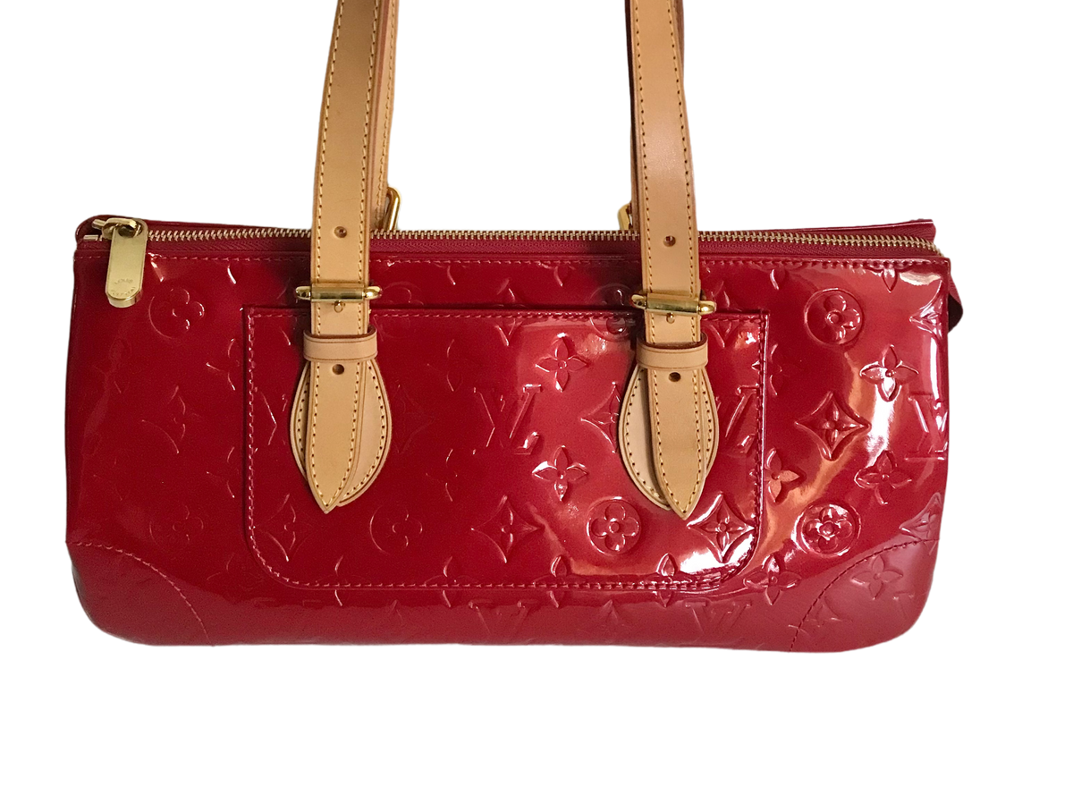 AUTHENTIC Louis Vuitton Rosewood Red Vernis Preowned (WBA1005