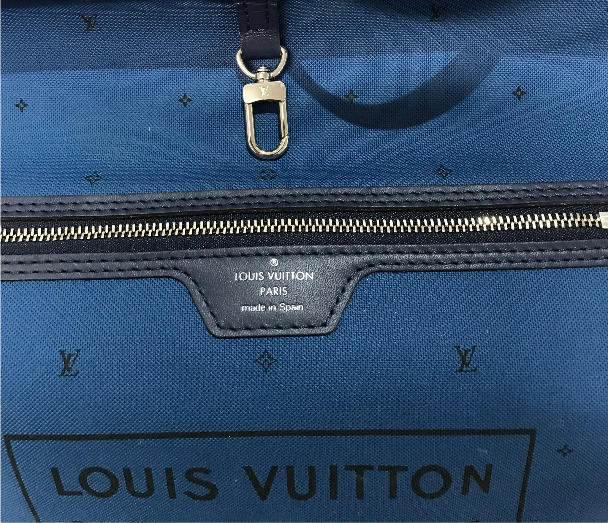 AUTHENTIC Louis Vuitton Neverfull Monogram Escale Blue MM PREOWNED