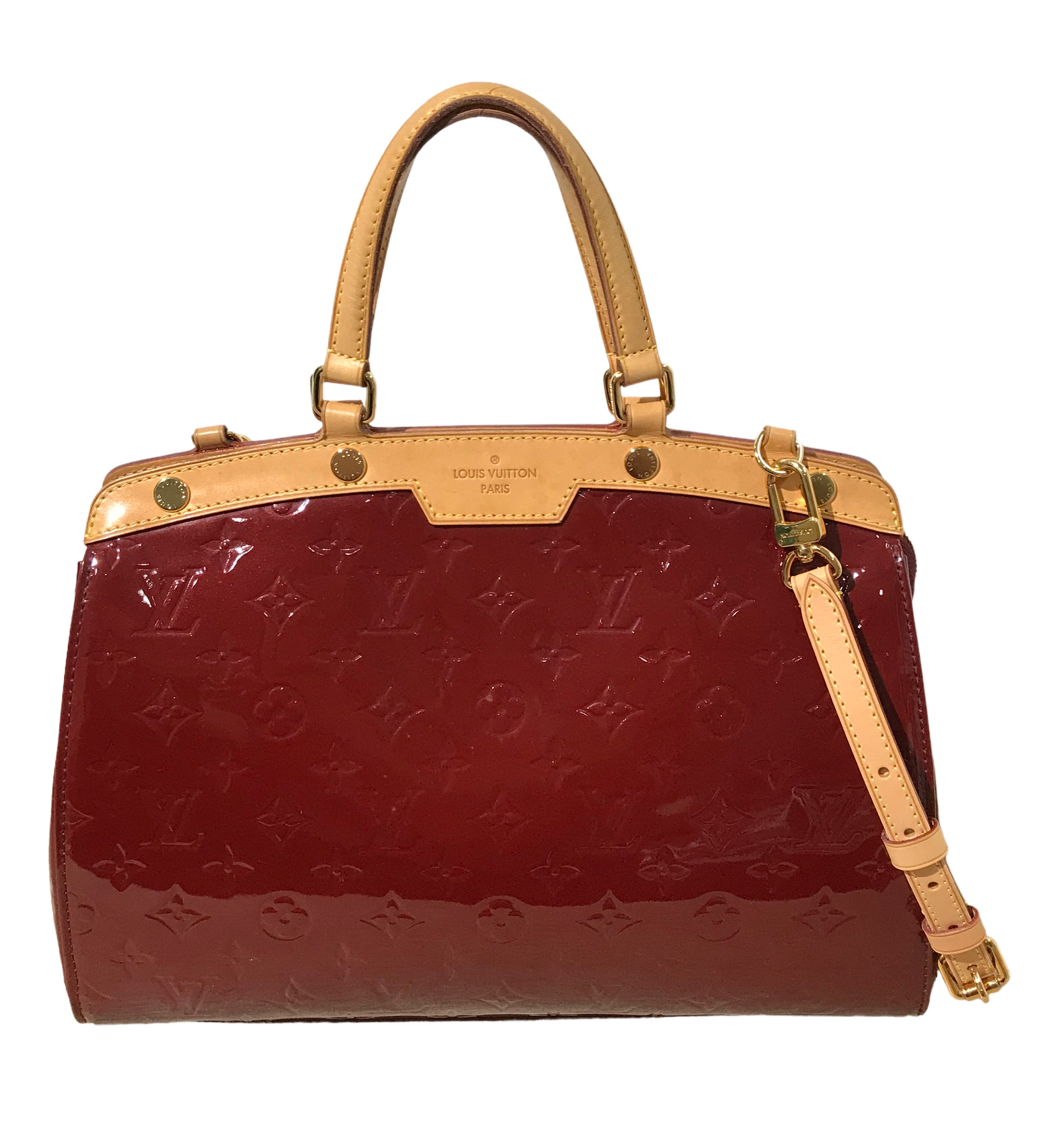 Louis Vuitton - Authenticated Melrose Handbag - Leather Burgundy for Women, Very Good Condition
