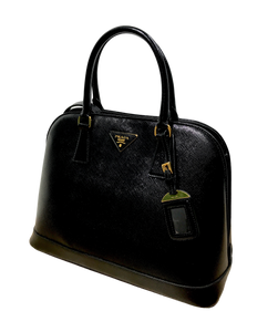 AUTHENTIC Prada Back Saffiano Vernice Promenade PREOWNED (WBA1023)