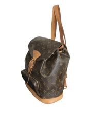 Load image into Gallery viewer, AUTHENTIC Louis Vuitton Montsouris Monogram MM Backpack PREOWNED (WBA937)