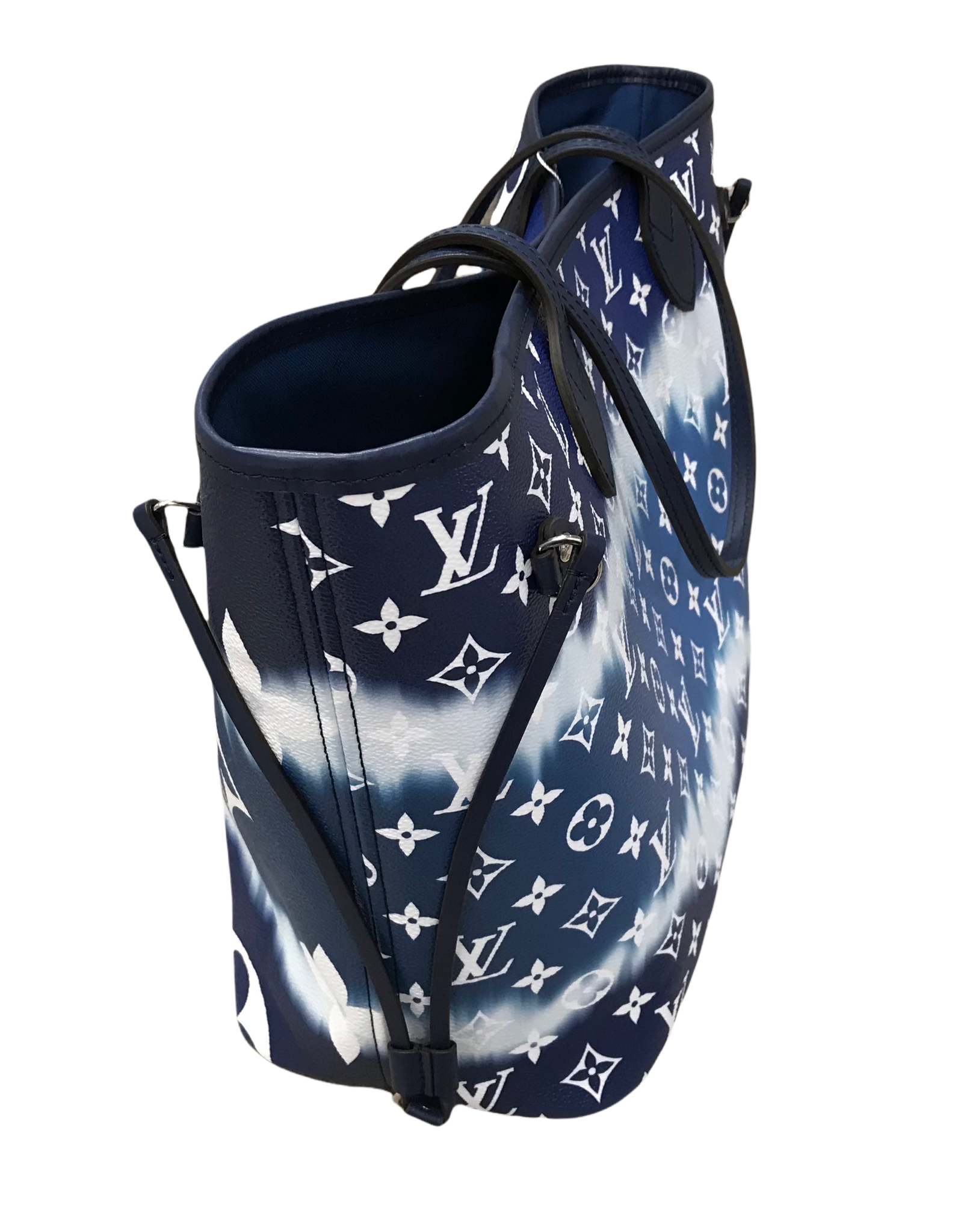Louis Vuitton Neverfull MM collection Escale Azur summer 2020 Blue Cloth  ref.212521 - Joli Closet