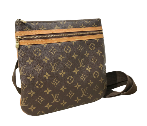 AUTHENTIC Louis Vuitton Monogram Bosphore Pochette PREOWNED (WBA977)