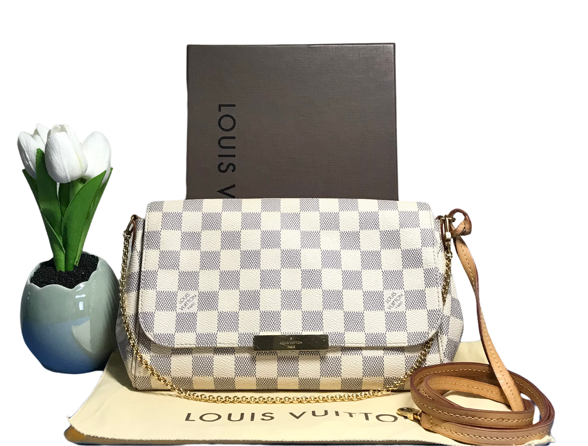 preloved LV Favorite MM with searchable code