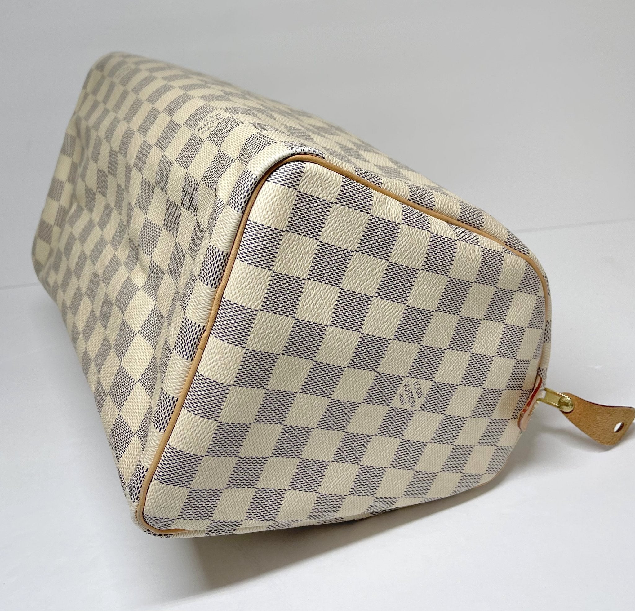 Louis Vuitton LV Damier Azur Speedy 30 (with strap) – allprelovedonly