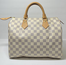 Load image into Gallery viewer, AUTHENTIC Louis Vuitton Speedy 30 Damier Azur PREOWNED (WBA421)