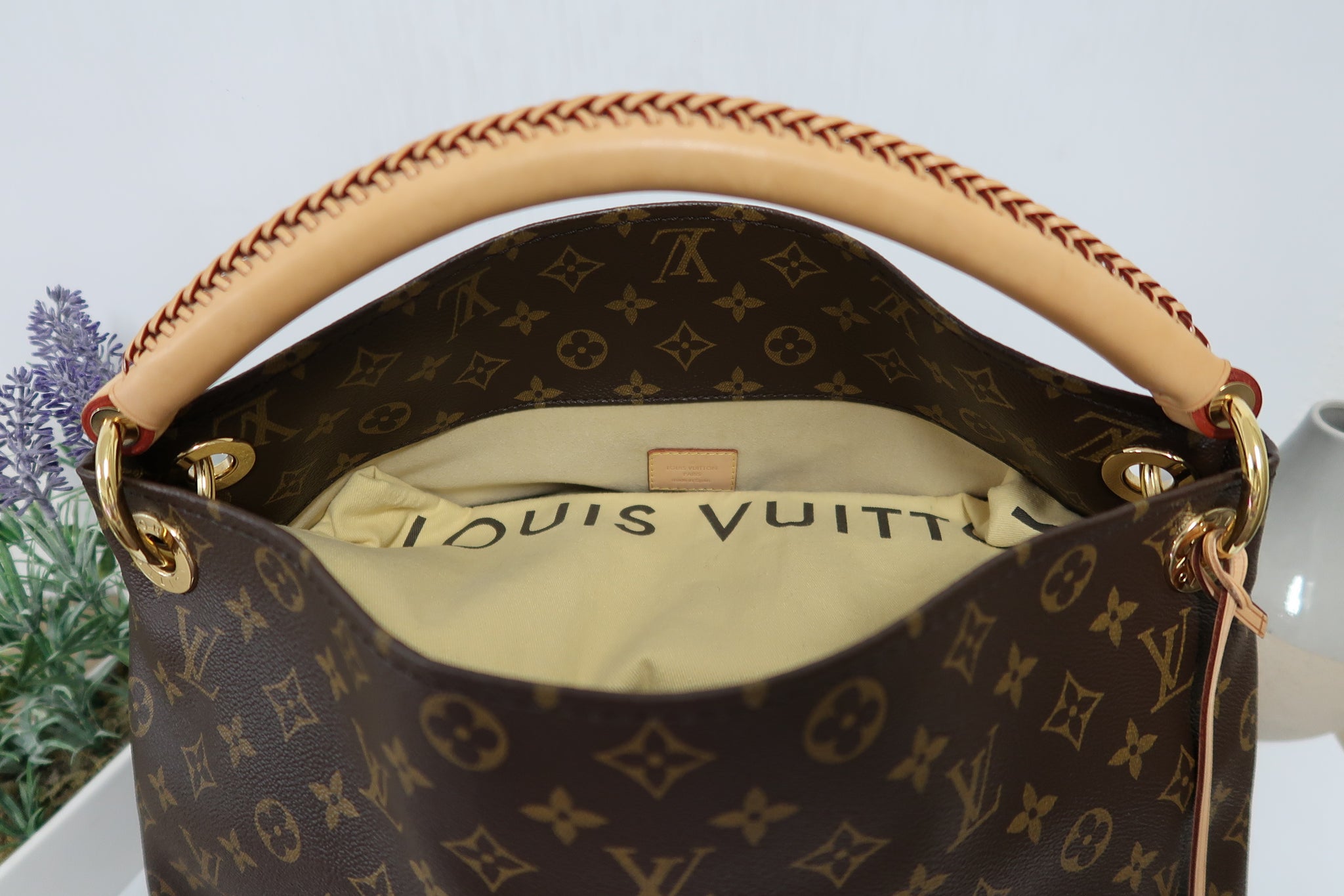 LOUIS VUITTON Handbag M40249 Artsy MM Monogram canvas Brown Women Used –