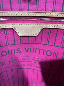 AUTHENTIC Louis Vuitton Neverfull Monogram MM PREOWNED (WBA356)