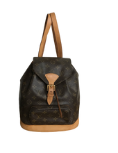 Load image into Gallery viewer, AUTHENTIC Louis Vuitton Montsouris Monogram MM Backpack PREOWNED (WBA937)