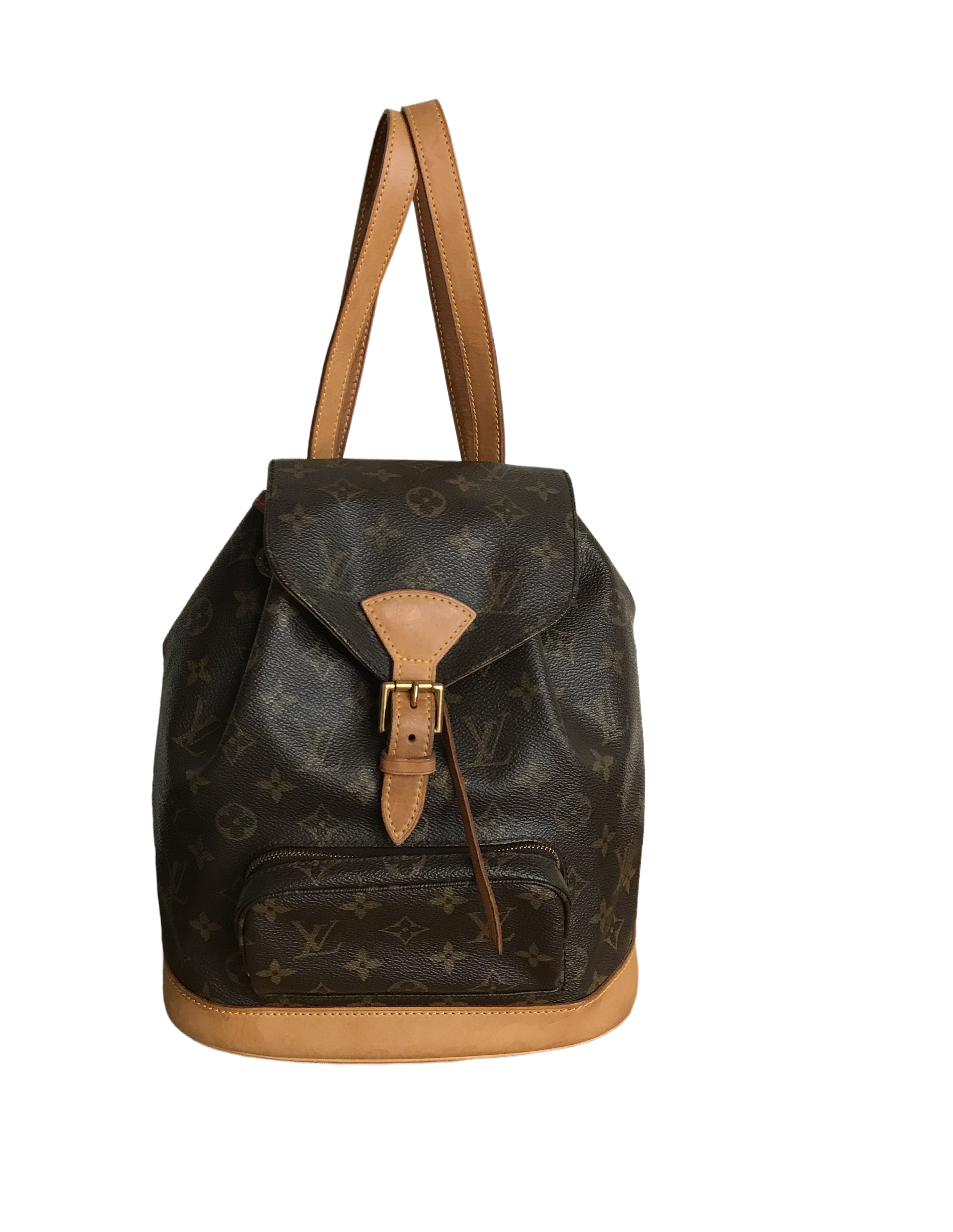 Louis Vuitton Montsouris BB Backpack, Monogram and Black, Preowned in Box  WA001