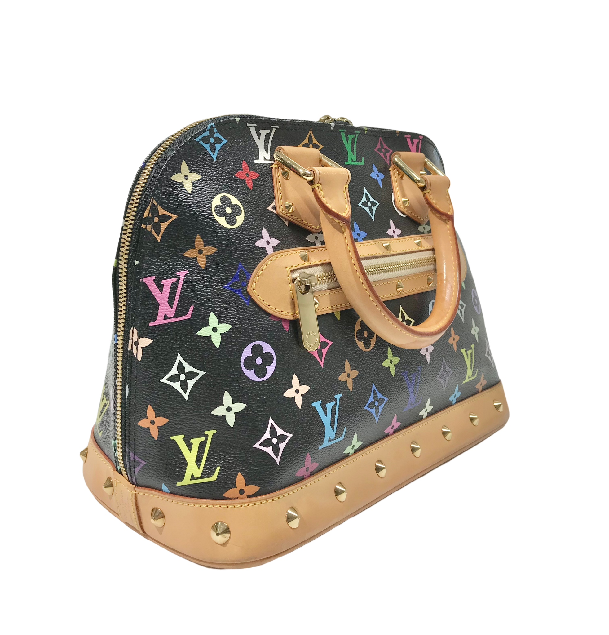 Louis vuitton alma multicolor black hot sale