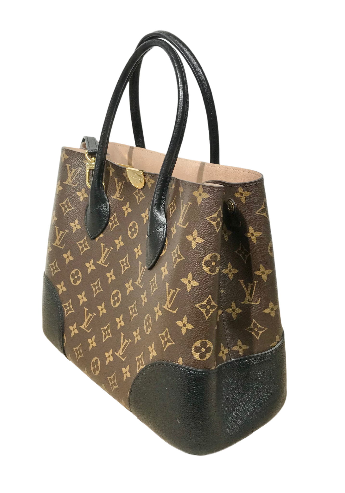 Pre-owned Louis Vuitton Brown Monogram Canvas And Patent Leather