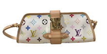 Load image into Gallery viewer, AUTHENTIC Louis Vuitton Shirley Clutch White Multicolor PREOWNED (WBA900)