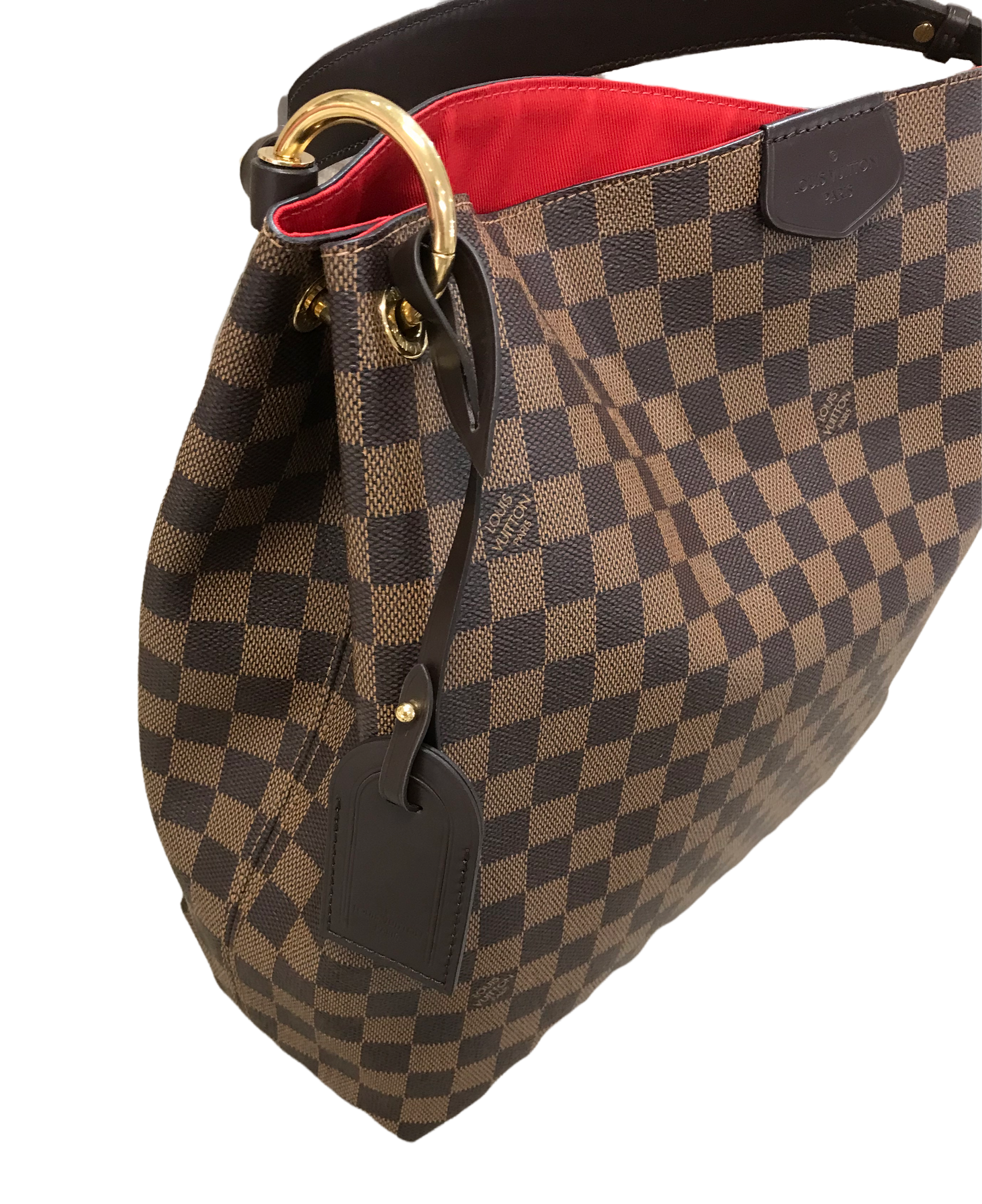 Louis Vuitton Damier Ebene Graceful MM - Brown Hobos, Handbags